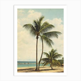 West Bay Beach Honduras Vintage Art Print