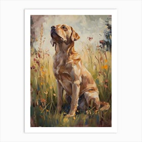 Labrador Retriever Acrylic Painting 1 Art Print