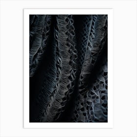 An Up Close View Of An Intricate Lace Texture Detailing The Fine Mesh Of Interwoven Fibers Contras (2) Art Print