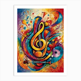 Music Note Art Print