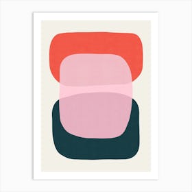 Colorful abstract shapes 20 Art Print