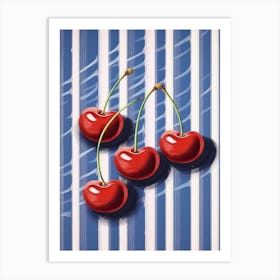 Summer Cherries Illustration 3 Art Print