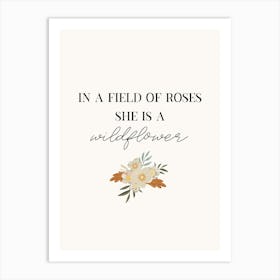 Field Of Roses 1 Art Print