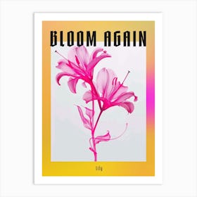 Hot Pink Lily 1 Poster Art Print