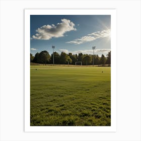 Soccer Field Art Print