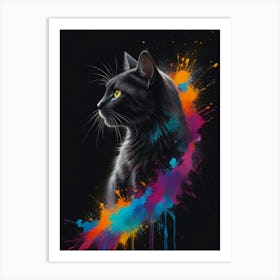 Cat Color Art Print