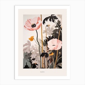 Flower Illustration Poppy 2 Poster Art Print