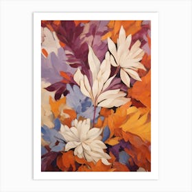 Fall Flower Painting Cineraria 4 Art Print