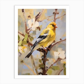 Bird Painting American Goldfinch 2 Art Print