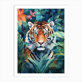 Tiger In The Jungle 11 Art Print