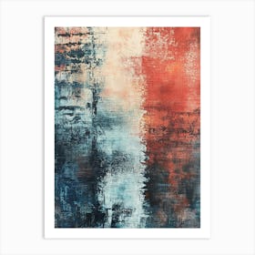 Abstract Textured Acrylic Painting Affiche