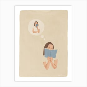 Book Addict Art Print