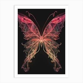 Abstract Butterfly 6 Art Print