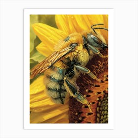 Sweat Bee Storybook Illustration 6 Art Print