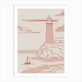 Lighthouse Canvas Print Art Print