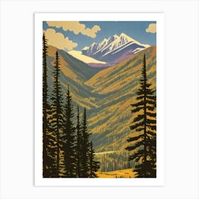 Olympic National Park United States Of America Vintage Poster Art Print
