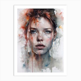 Annoyed Moods Watercolor Art Print