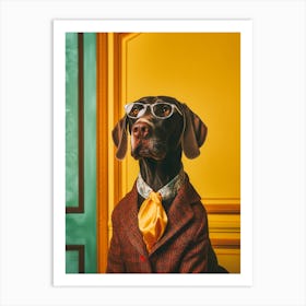 A German Shorthaired Pointer Dog 9 Art Print