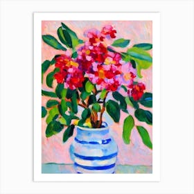 Laurel 2  Matisse Style Flower Art Print