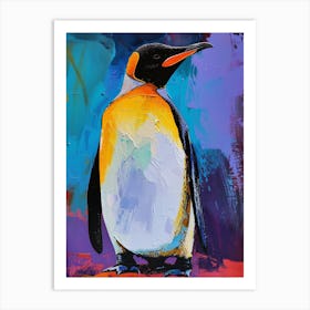 King Penguin Kangaroo Island Penneshaw Colour Block Painting 2 Art Print