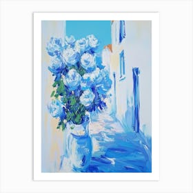 Blue Roses 5 Art Print