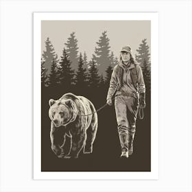 Bear Hunter Art Print