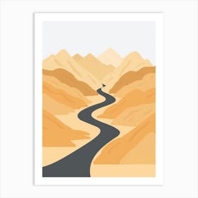 Road In The Desert 1 Art Print