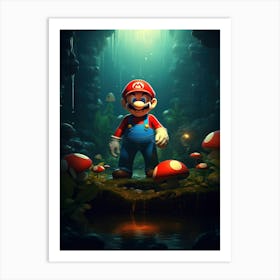 Mario Bros 28 Art Print