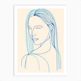 Woman'S Face 1 Art Print