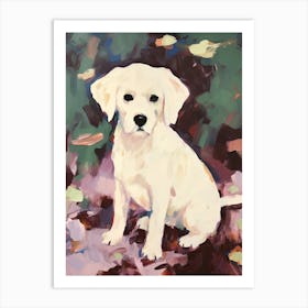 A Maltese Dog Painting, Impressionist 2 Art Print