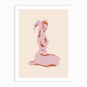 Nude, Arms Folded Over Her Head Art Print