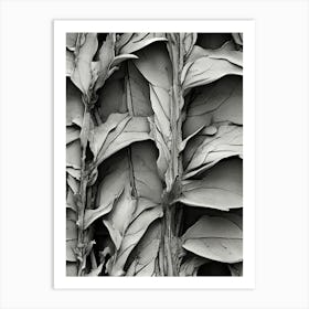 Leaves On A Wall Art Print