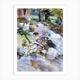 Rushing Brook, John Singer Sargent Art Print