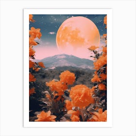 oranges in the desert 1 Art Print