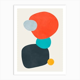 Expressionist and colorful abstract 3 Art Print