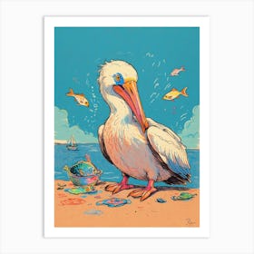 Pelican 3 Art Print