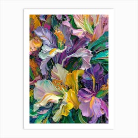 Abstract Hibiscus Painting Art Print