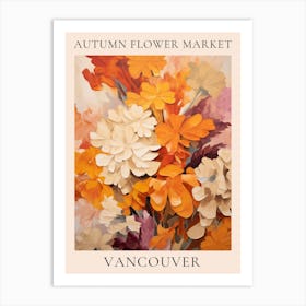 Autumn Flower Market Poster Vancouver Art Print