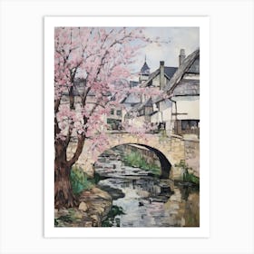 Bourton On The Water (Gloucestershire) Painting 6 Art Print