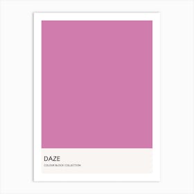 Daze Colour Block Poster Art Print