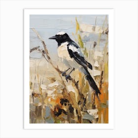 Bird Painting Magpie 1 Art Print