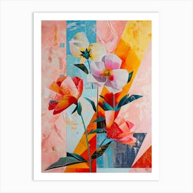 Abstract Flowers 1 Art Print