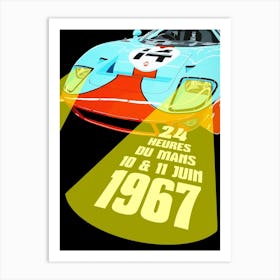 Le Mans 24hr 67 Art Print