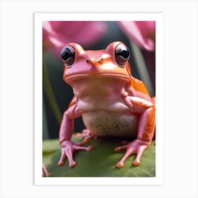 Pink Frog 1 Art Print