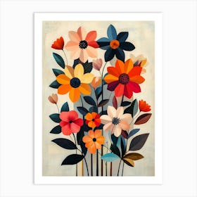 Flowers In A Vase 55 Art Print