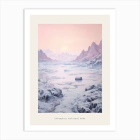 Dreamy Winter National Park Poster  Vatnajkull National Park Iceland 4 Art Print