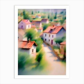 Village In France Art Print