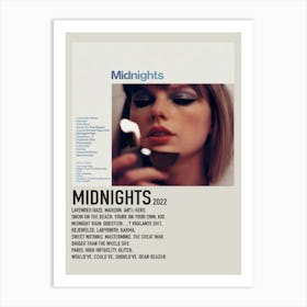 Taylor Swift Midnights 2022 Album Polaroid Poster Art Print