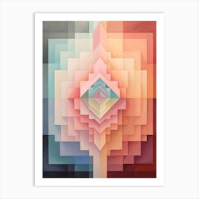 Optical Illusion Abstract Geometric 11 Art Print