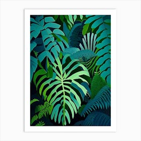 Dwarf Tree Fern Vibrant Art Print